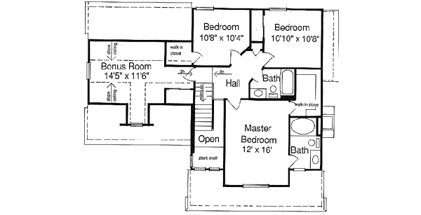 upper floor house blueprint