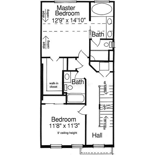 upper floor house blueprint