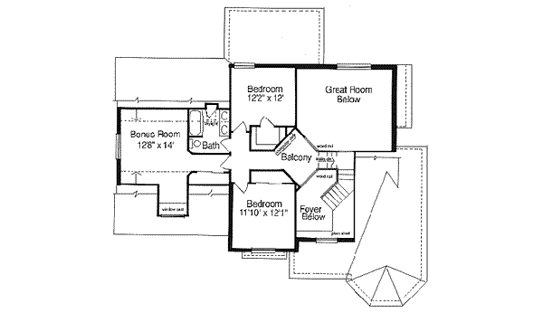 upper floor house blueprint