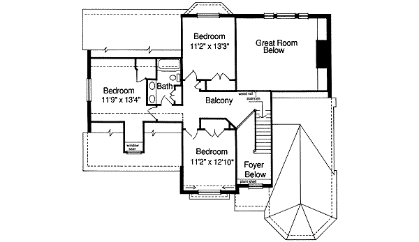 upper floor house blueprint