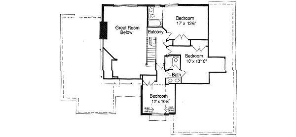 upper floor house blueprint