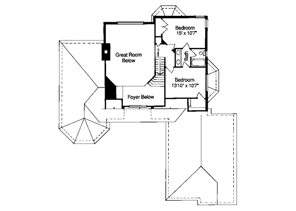 upper floor house blueprint
