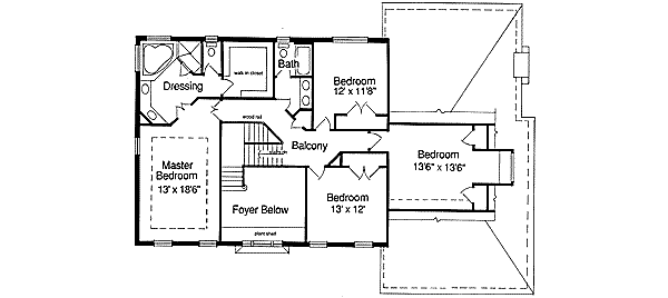 upper floor house blueprint