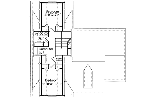 upper floor house blueprint