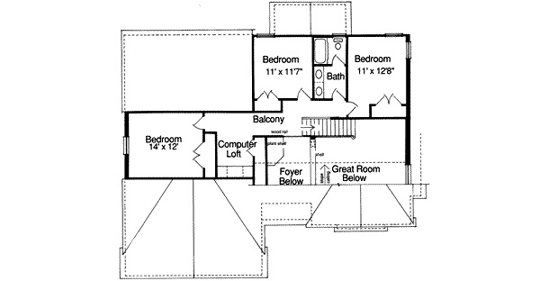 upper floor house blueprint
