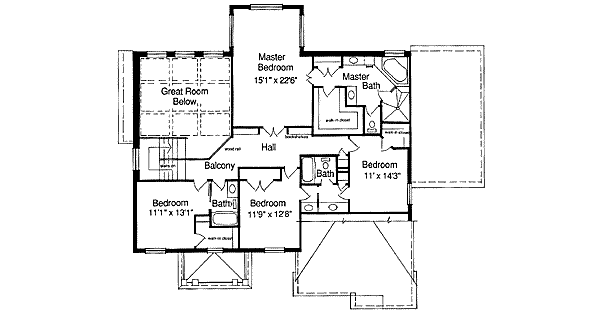 upper floor house blueprint