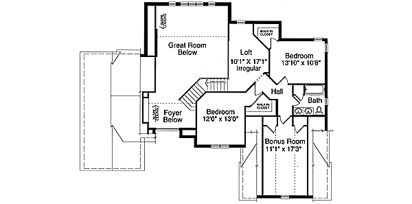 upper floor house blueprint