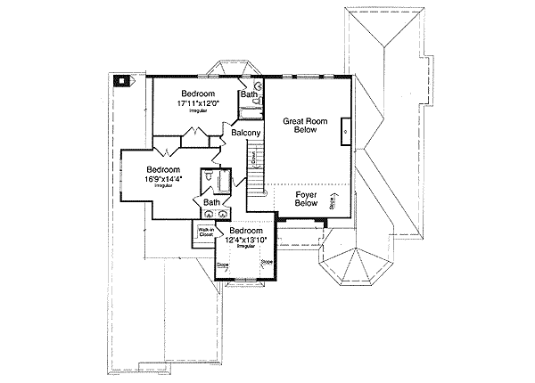 upper floor house blueprint