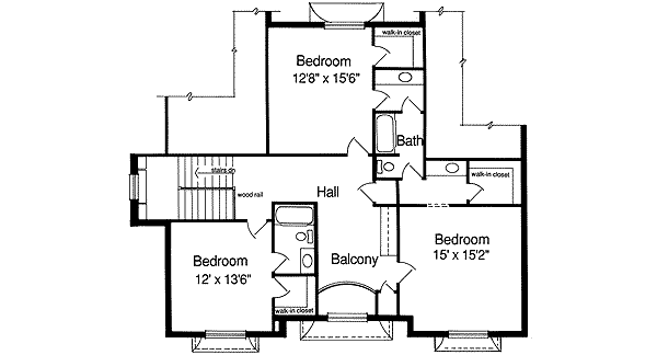 upper floor house blueprint