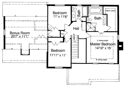 upper floor house blueprint