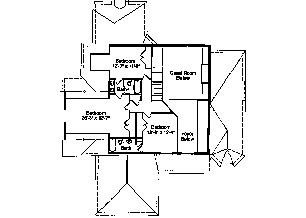 upper floor house blueprint