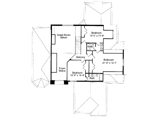 upper floor house blueprint