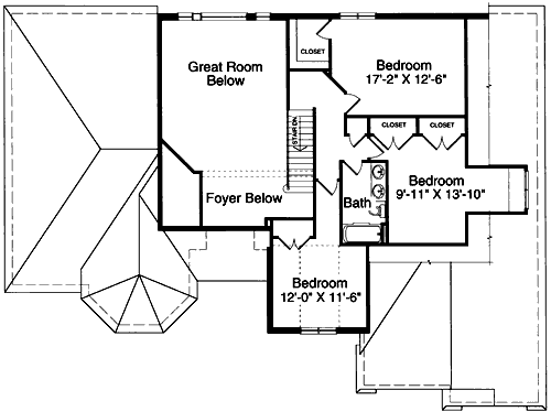 upper floor house blueprint