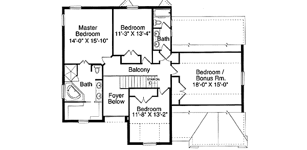 upper floor house blueprint