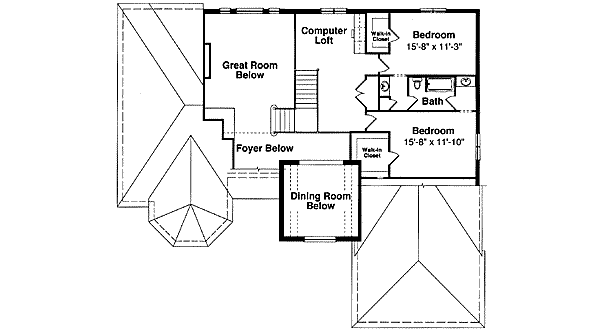 upper floor house blueprint