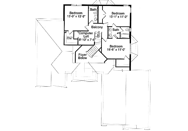 upper floor house blueprint