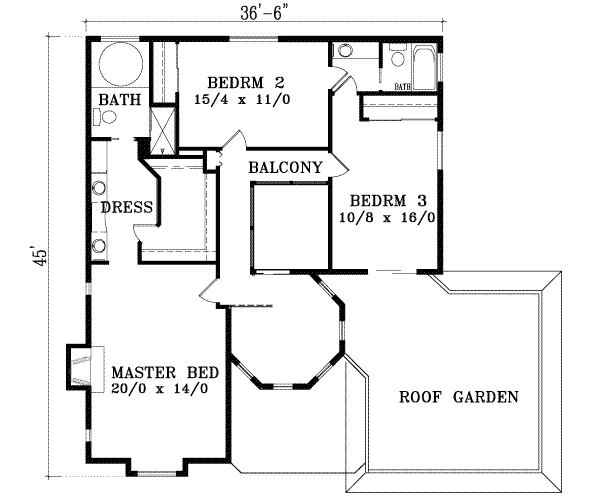 upper floor house blueprint