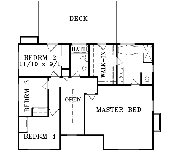 upper floor house blueprint