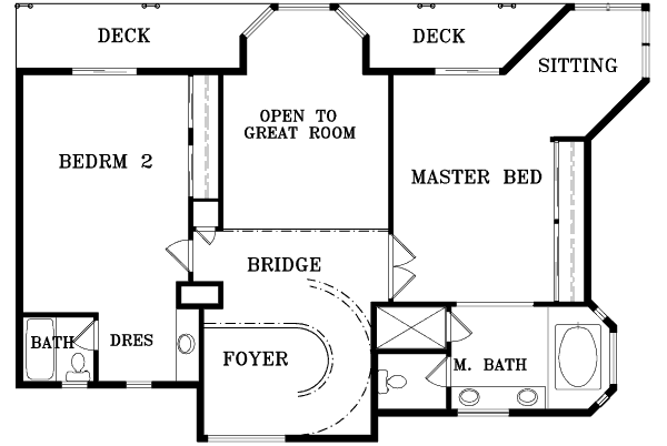 upper floor house blueprint