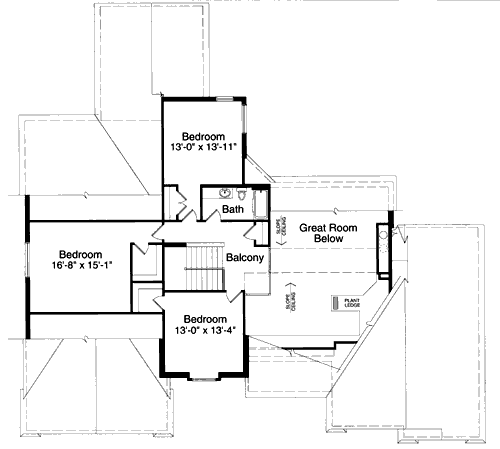 upper floor house blueprint