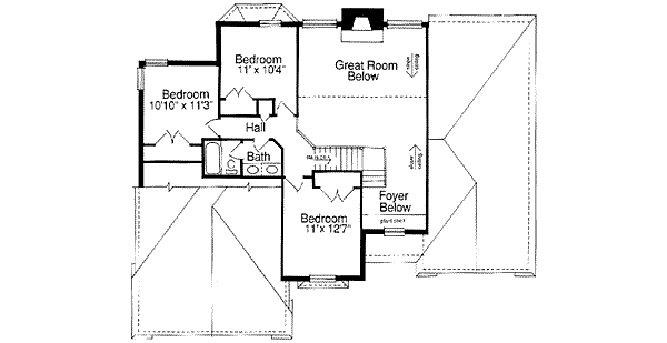 upper floor house blueprint