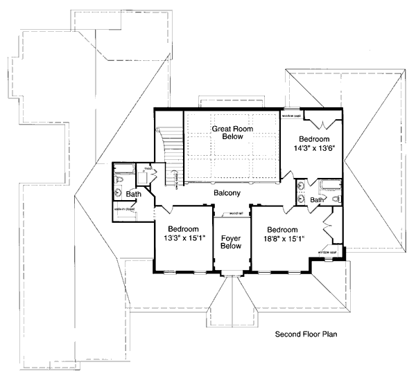 upper floor house blueprint