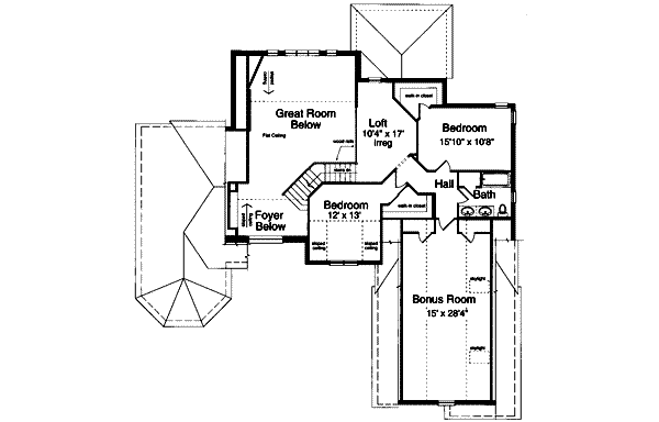 upper floor house blueprint
