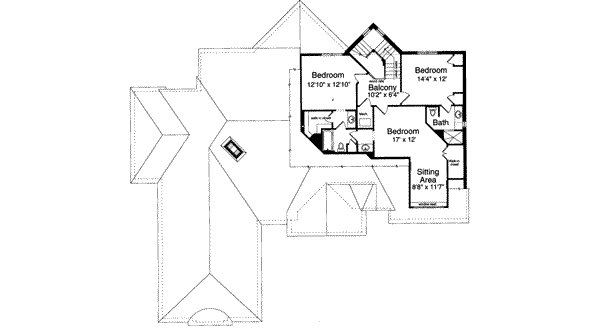 upper floor house blueprint