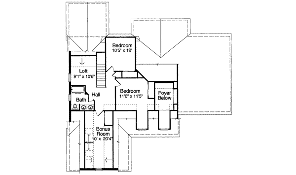 upper floor house blueprint
