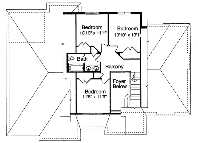 upper floor house blueprint