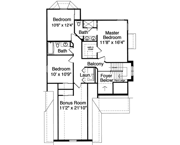upper floor house blueprint