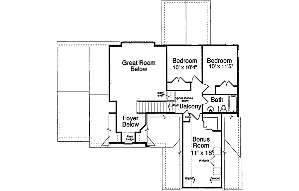 upper floor house blueprint