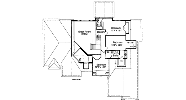 upper floor house blueprint