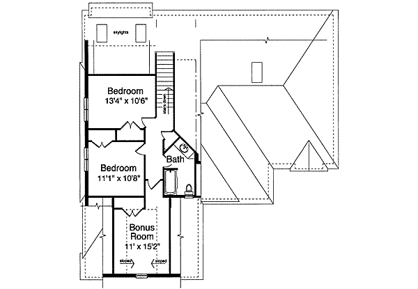 upper floor house blueprint