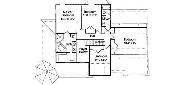 upper floor house blueprint