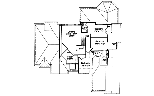 upper floor house blueprint