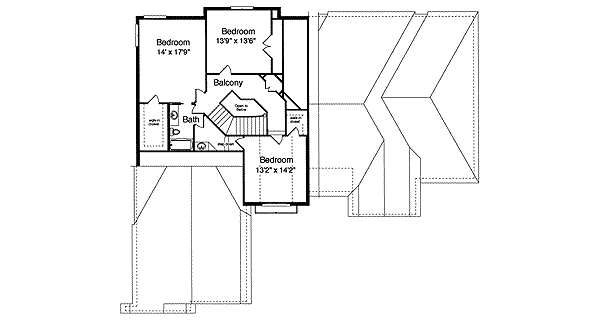 upper floor house blueprint