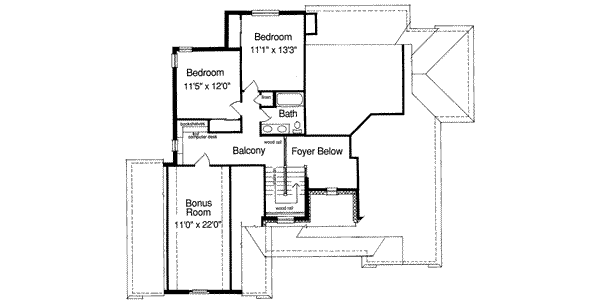 upper floor house blueprint