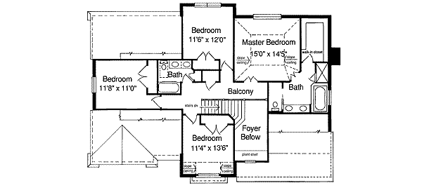 upper floor house blueprint