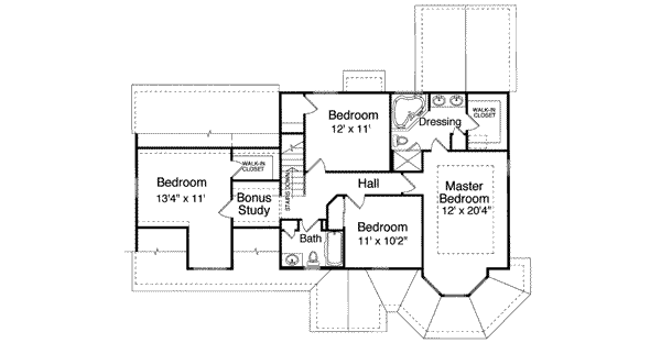upper floor house blueprint