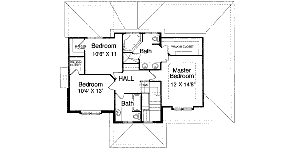 upper floor house blueprint