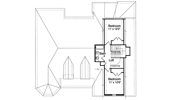 upper floor house blueprint