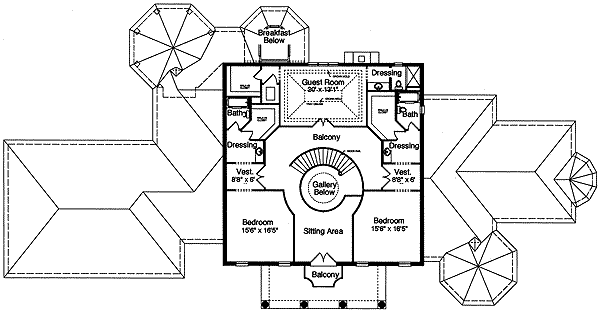 upper floor house blueprint