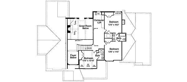upper floor house blueprint