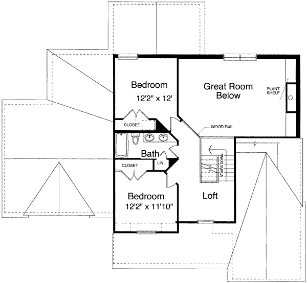 upper floor house blueprint