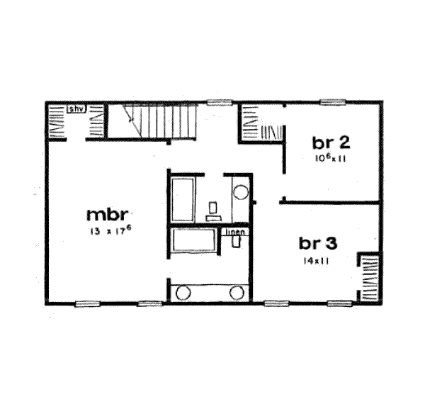 upper floor house blueprint