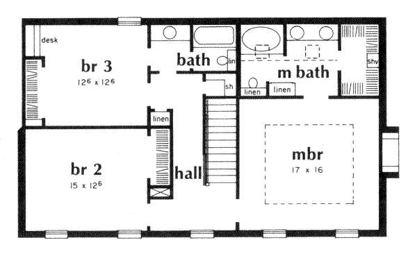 upper floor house blueprint