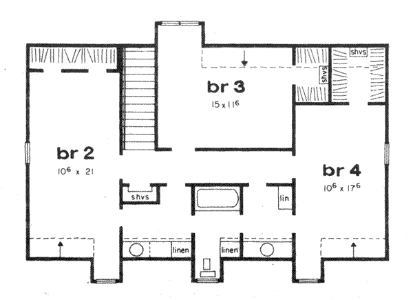 upper floor house blueprint