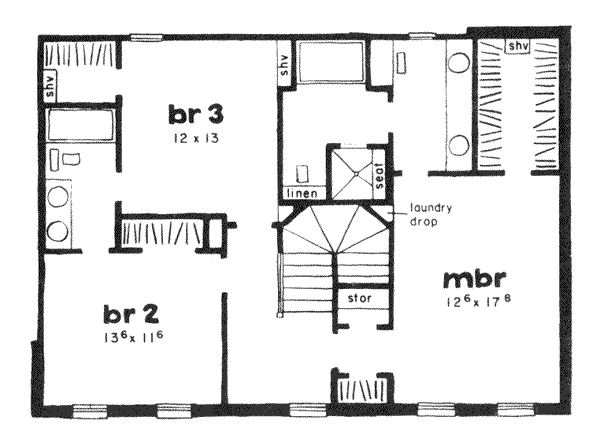 upper floor house blueprint