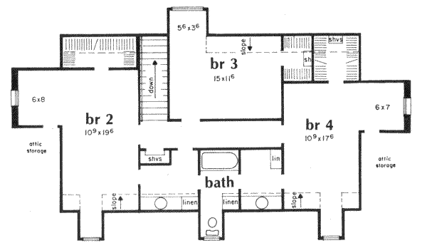 upper floor house blueprint